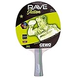 GEWO RAVE ACTION - Raqueta de ping pong con tacos GEWO RAVER en el interior para principiantes