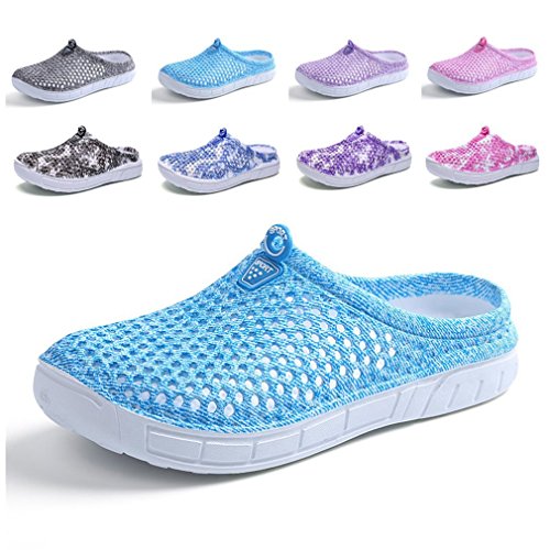CN-Porter Womens Breathable Mesh Sandals,Garden Clog Shoes,Slippers,Beach Footwear,Anti-Slip,Water Shoes,Walking Blue