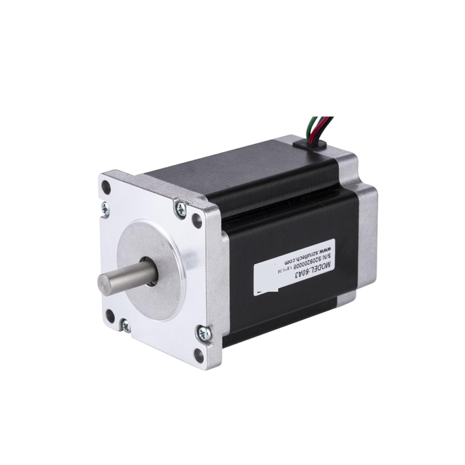 Motor paso a Nema 24, 60mm, 2 fases, 3N.m, 5A, Cable de 4 conductores for impresora 3D, fresadora grabado CNC Estructura Estable Eficaz