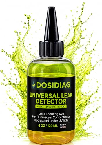 DOSIDIAG Universal Leak Detector – Tracer Dye for Pool, Spa, Plumbing, Roof, Car – High Visibility – Fast Detection - 100% UV Compatible