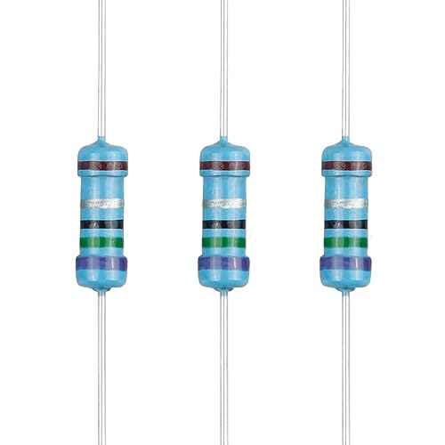 Miniatura 10 de 100 resistencias 12 W (0.5 Watt) 1% tolerancia de película metálica, múltiples valores de resistencia opcional