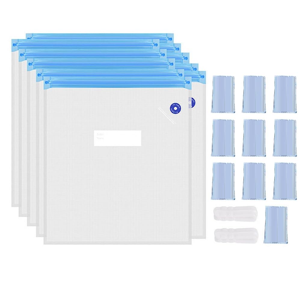 Onchdbfhuu 3D Printer Filament Storage Kit 10pcs Vacuum Storage Sealing Bags with Desiccants Moisture Proof Filament Dry 30x34cm