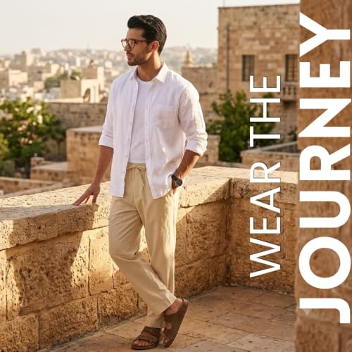 DIGITAL SHOPEE Men Beige Pants - Image 7