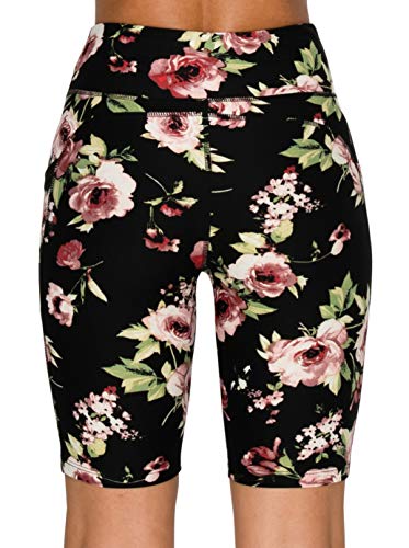Image of ALWAYS Women's High Waist Bike Shorts - Athletic Workout Tummy Control Stretch Running Yoga Pants