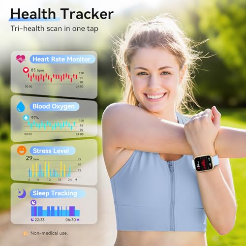 Smart Watches for Women (Android/iPhones), 120+ Sport Modes Fitness Tracker Watch with SpO2/Heart Rate Monitor, Steps/Sleep Tracker, 1.85" HD Smart Watch with Bluetooth Calls/Messages, 3ATM waterproof — view 2