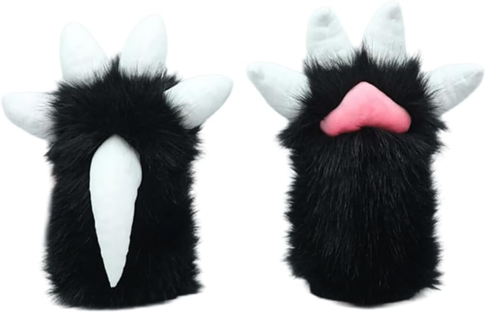 Dragon Paw Glove Cosers for Girls Halloween Cosplay Props Paw Fursuit Large Paw Glove for Masquerades