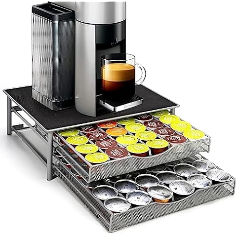 Vinsani Coffee Pod Storage with 72 Capacity Cover