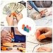 uadbau 5 PCS Rubber Finger Tips Covers, Finger Protectors in 5 Colors and Sizes, Reusable Silicone Thimble, Great for Paperwork, Money Counting, Sewing, Cutting, and Thimbles for Hand Embroidery