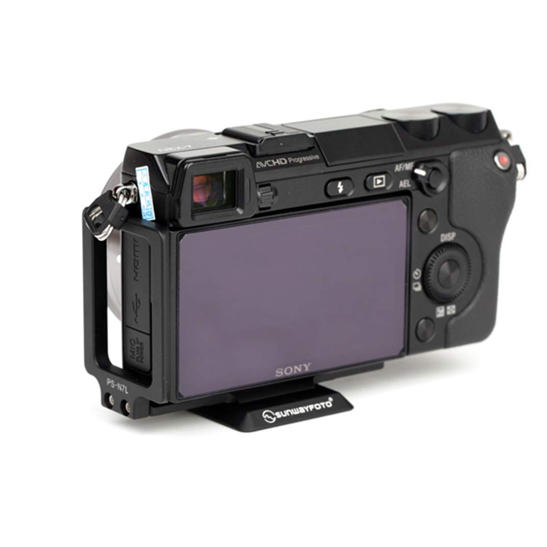 SUNWAYFOTO Piastra a sgancio rapido 1/4 Speciale staffa a L Quick Shoe per Sony NEX-7