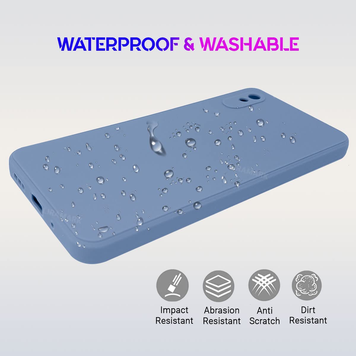 Redmi 9A Silicone Case - Blue -5