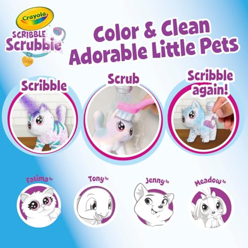 Crayola Scribble Scrubbie Pets Spray Boutique, Airbrush Art Set for Kids, DIY Crafts for Toddlers, Kids Toys, Gifts for Girls & Boys, Ages 3+ - image 5