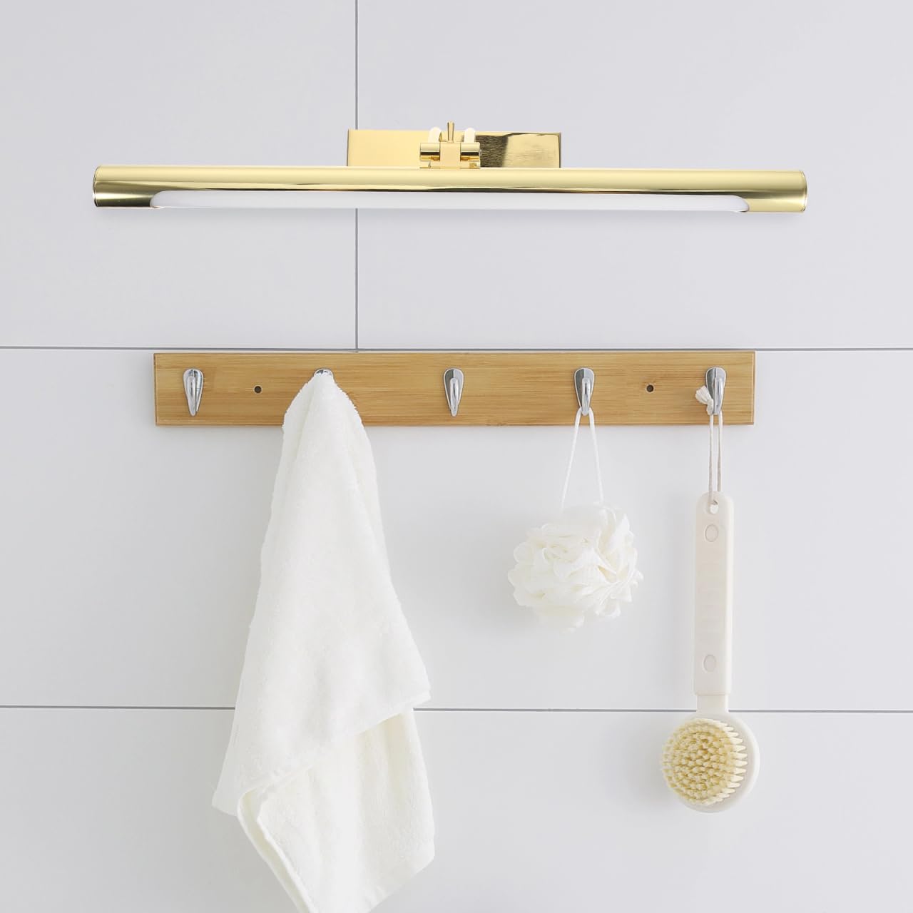 DOITOOL Lámpara De Pared Led Para Espejo De Baño 15.74 Pulgadas Luz Moderna Para Tocador Dormitorio Y Sala De Estar Fácil Instalación Diseño Elegante