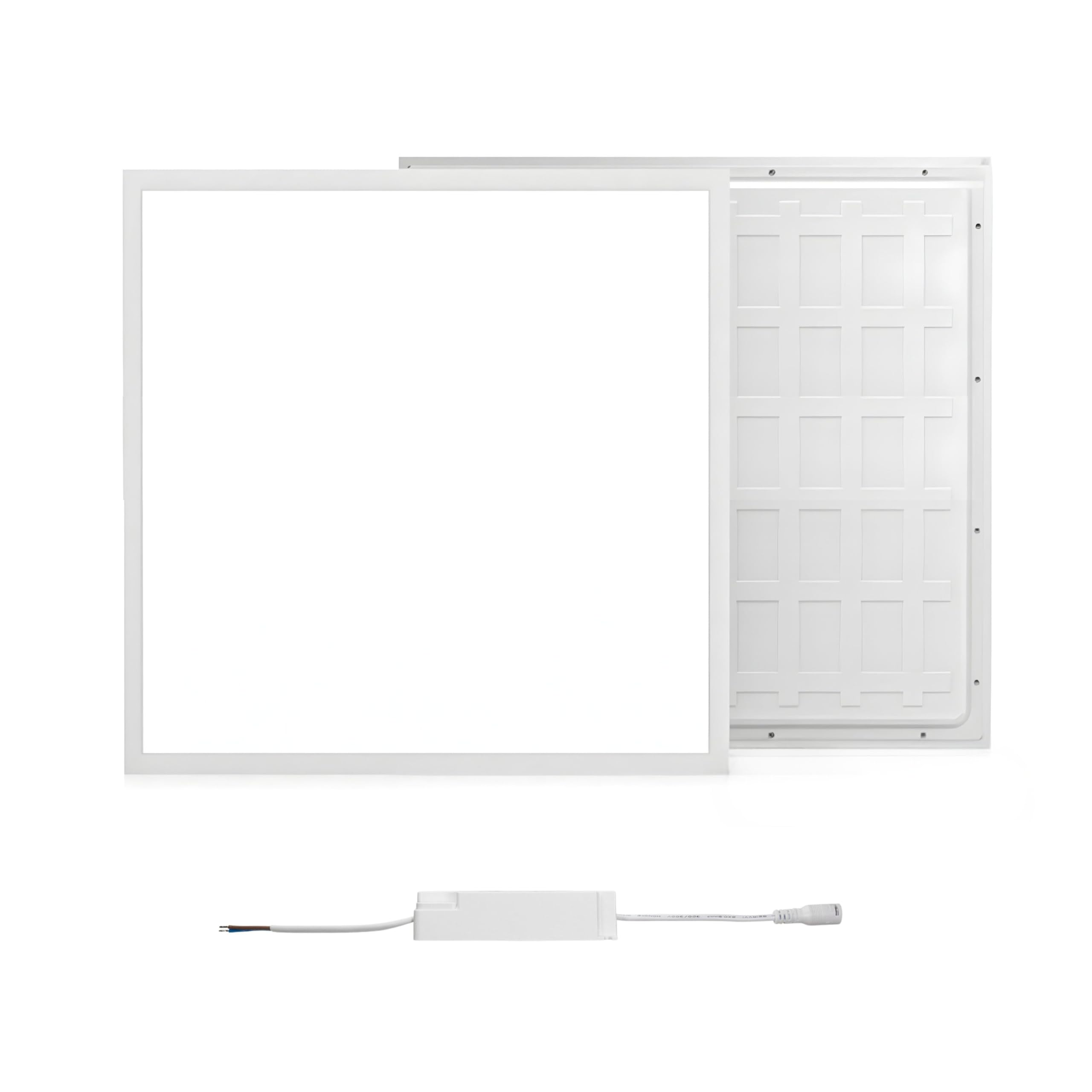 YASTA 2 PEZZI Plafoniera Led Soffitto 60x60 Da Incasso Per Cartongesso Luce Naturale 42w Pannello Luminoso Per Controsoffitto Con Cornice Bianca Slim 4000k