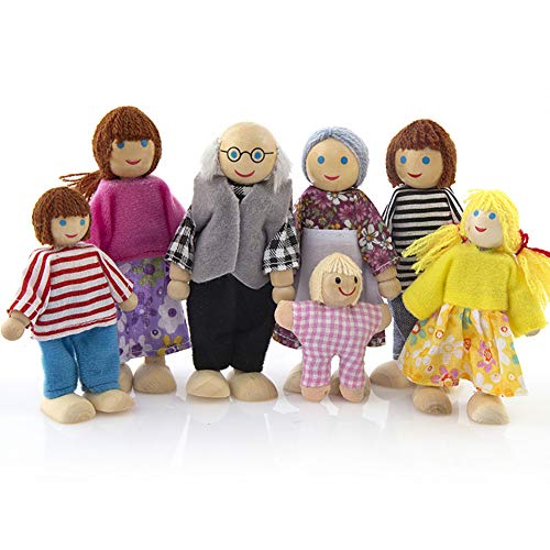 NiceButy 6PCS / Set Membres de la Famille Noël des Animaux Marionnette Jouet Jouets éducatifs Storytelling Poupée Cartoon Doigts Marionnettes pour Enfants Velvet Mignon Doux bébé Histoire Time