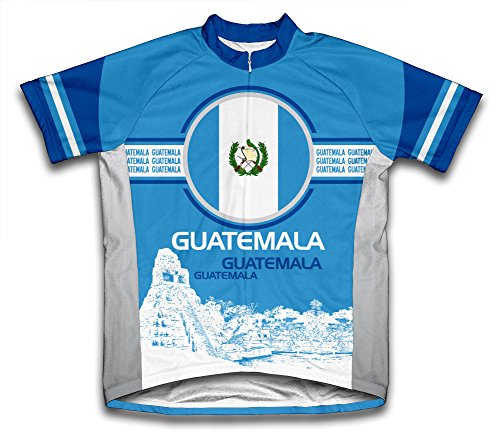 ScudoPro Guatemala Short Sleeve Cycling Jersey for Men - Size 4XL Blue