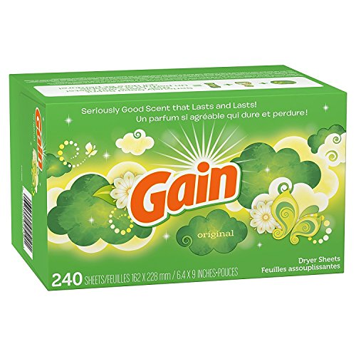 Gain Dryer Sheets, Original, 240 Count (Packaging May Vary) - Pack of 2