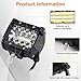 URAQT Focos LED Tractor, 60W Faro Trabajo Led 4 Pulgadas, 2pcs Superbrillantes...