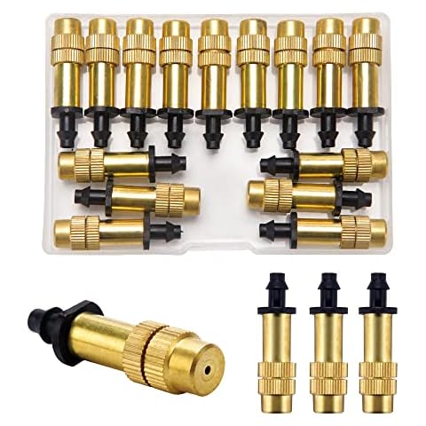 VooGenzek Aspersores de Jardín de Latón Ajustable 15 Piezas Cover