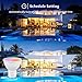 GU10 Smart Bulb 4 Pack, RGBCW Color Changing Alexa LED Light Bulbs 5W - WiFi Track Light Bulbs Dimmable Music Sync 2.4G WiFi Smart Bulbs Compatible with Google Assistant for Kitchen, Bedroom