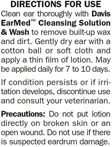 Miniatura 4 de Davis EML02 EarMed Loción de ácaros para mascotas, 2 oz