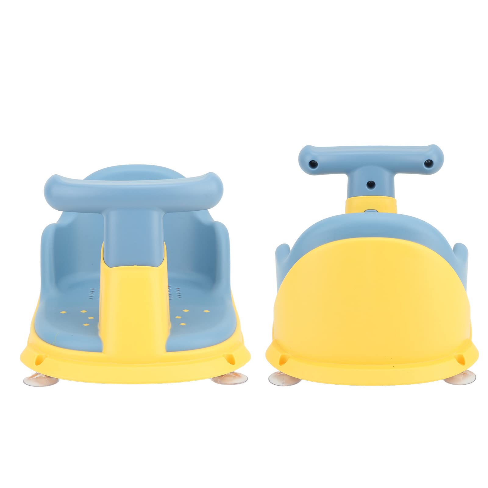 Generic Seggiolino da Bagno per Bambini, Ventose Leggere e Sicure per un Bagno Sicuro per Neonati, Design Durevole in Plastica (BLUE)