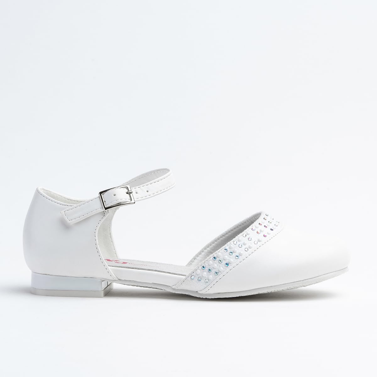 WK Mädchen Schnallenverschluss Halbschuhe mit Lederinnensohle | Kommunion | Elegant | Für eine kleine Prinzessin