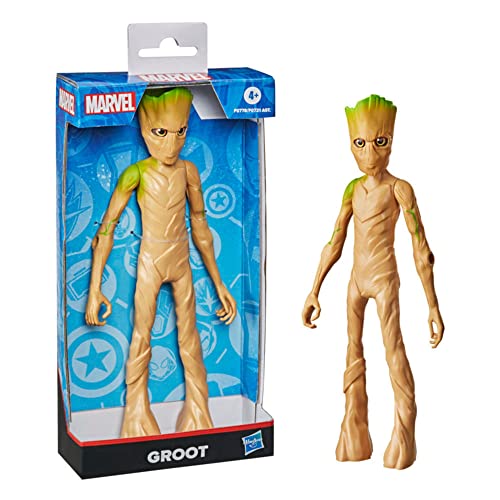 Boneco Marvel Olympus Groot - Figura de 24 cm, para crianças acima de 4 anos - F0778 - Hasbro, Marro