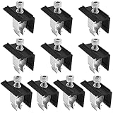 Breite Anwendung: solarmodul montage halterung endklemme kit eignen zum Stützen de Verstärkung zwischen Solarmodulen, auch wenn verschiedene unregelmäßige Oberflächen installiert werden können.
