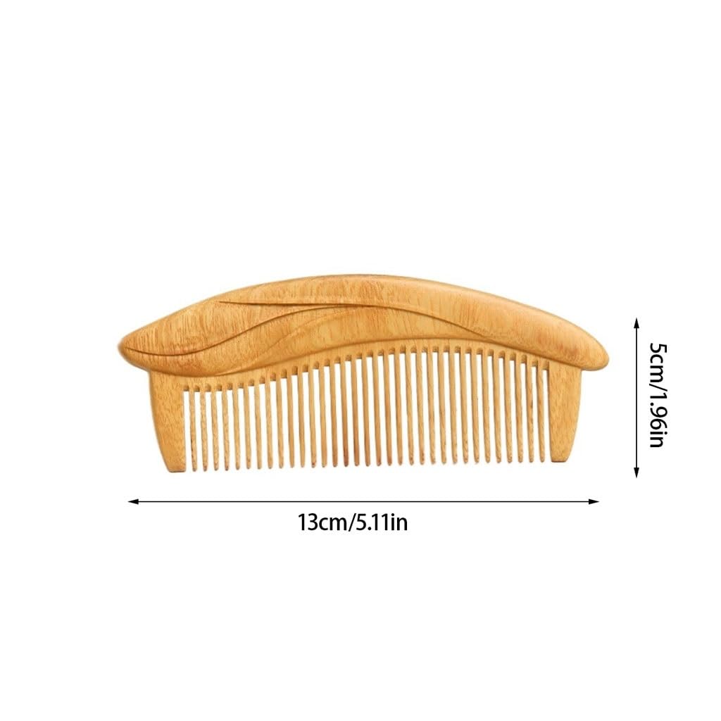 Peine De Estilo Retro, Viaje Portátil Madera Maciza, For Barba For Hombres, For Pelo Rizado (tamaño: 5 Pulgadas)