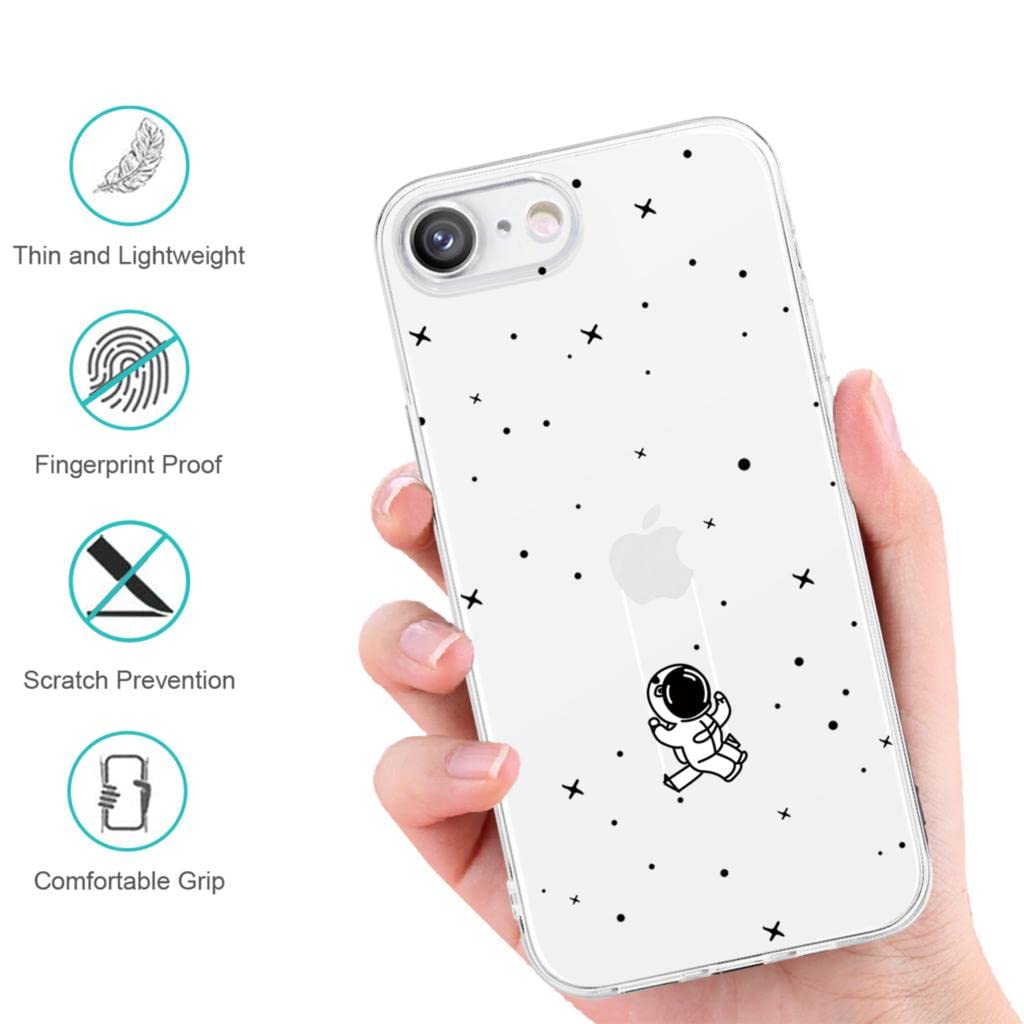 2 Custodie Yoedge Per IPhone 7 Plus / 8 Plus - Cover Morbida TPU Antiurto, Nero E Bianco - 5