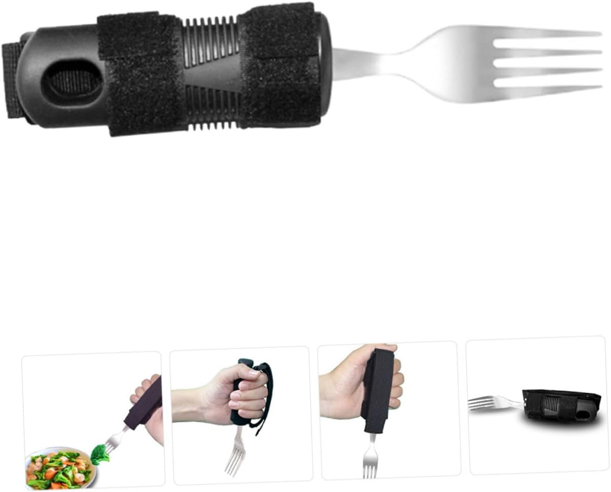 Adaptive Tremble Proof Fork with Adjustable Anti Slip Handle