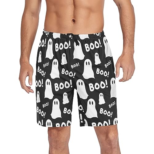 Ollabaky Pajama Shorts Mens Pajama Bottoms Men's Lounge Sleep Shorts with Pockets