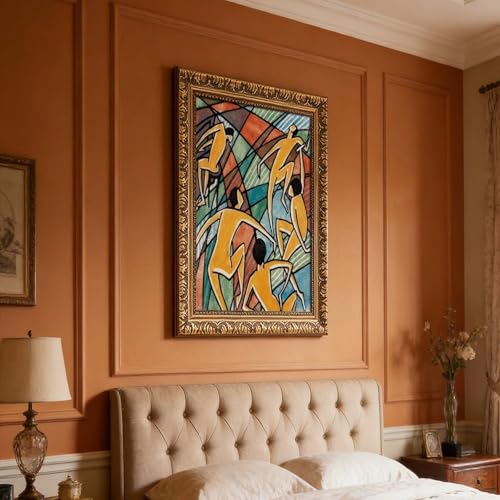 Impression sur toile expressionnisme abstrait vibrant pour décoration murale