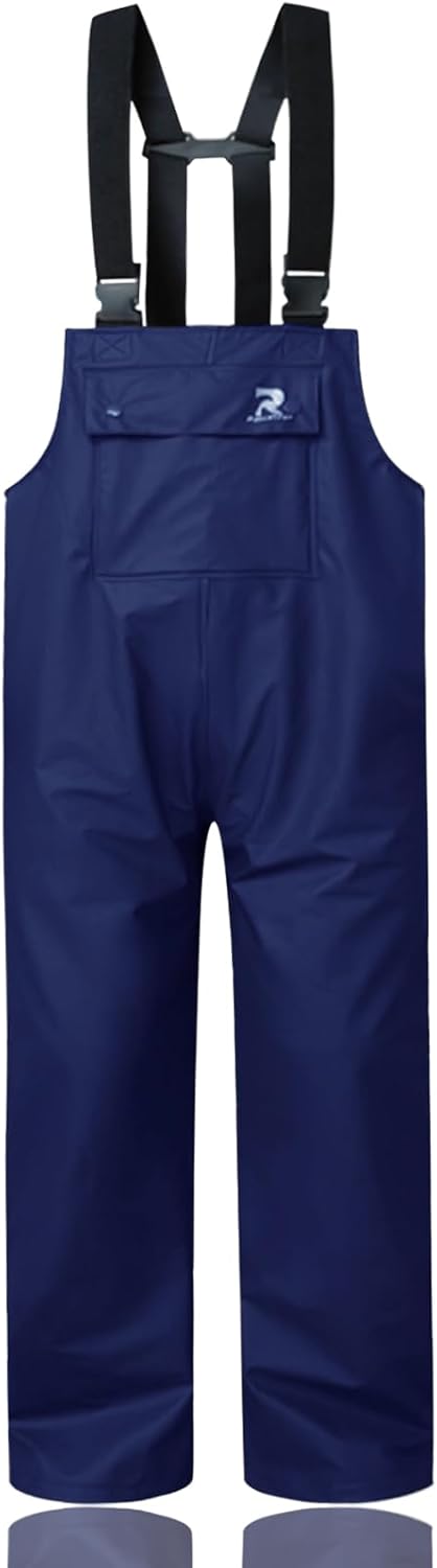 RainRider Rain Pants for Men Women Waterproof Rain Gear Bib Overalls Trousers for Fishing Hunting