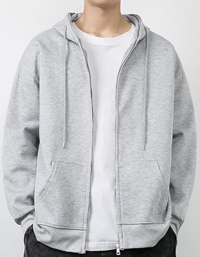 aspersio(アスペルシオ) ストリート系 スウエットパーカー 長袖 シルエット フルジップアップ フーディー メンズ の商品画像 1