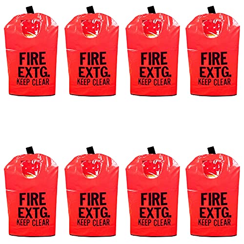 (10 Pack) Heavy Duty Small Fire Extinguisher Cover with Window For 5 Lb Fire Extinguishers
