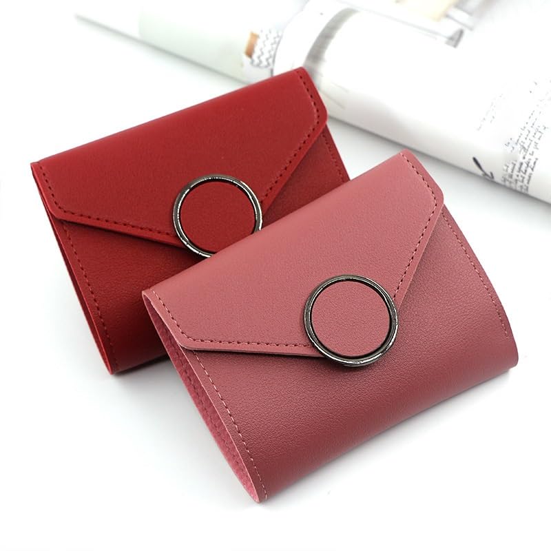 Portefeuille trois fois rosso compagnon idéal des sorties citadines pour dames - 2
