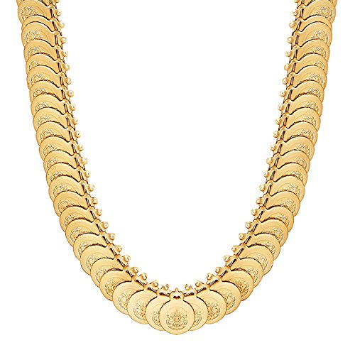 Bodha Bollywood Style CZ, Zircons, Pearls Gold Plated Traditional Indian Ethnic Thushi Necklace Jewelry For Women (SJ_2161)