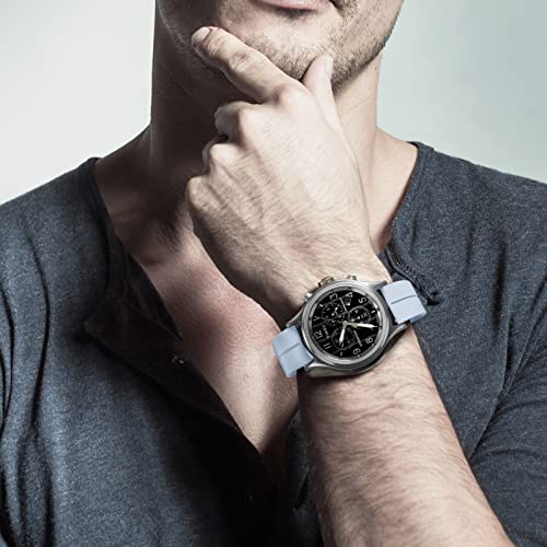 Image of Magnetic Watch Band 16mm 18mm 19mm 20mm 22mm - Quick Release - Skin-Friendly Soft Silicone Sport Watch Band for Men Women, Magnetic Folding Clasp Silicone Strap