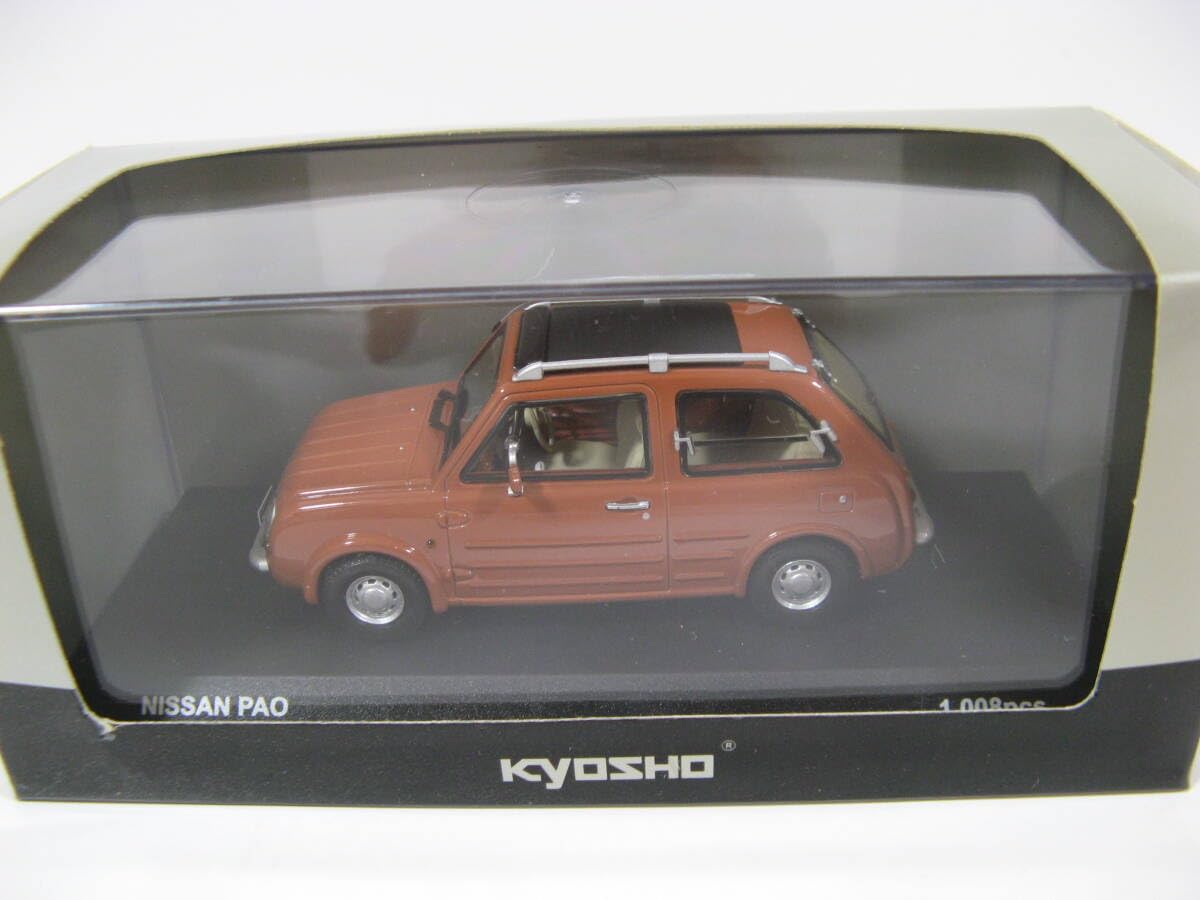 京商ミニカー日産PAO　パオ　パイクカー　テラコッタオレンジ ミニカー] | [ミニカー] | [ぽんた商店昭和レトロ館]
