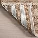 Rugs USA Oberlin Striped Jute Area Rug, 6x9, Natural