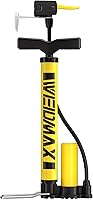 WEIDMAX Portable Bike Pump: Presta & Schrader Dual Valve Hand Air Inflator, 160 PSI for Bikes, Balls, Strollers
