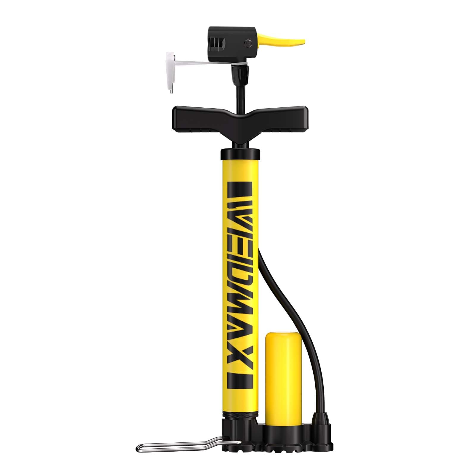 Bike Pump Portable, Bike Tire Inflator, Bicycle Hand Air Pump with Presta and Schrader, Ball Pump Inflator Bicycle Floor Pump Suitable for Baby Stroller Tires, Balls, Road and Mountain Bikes