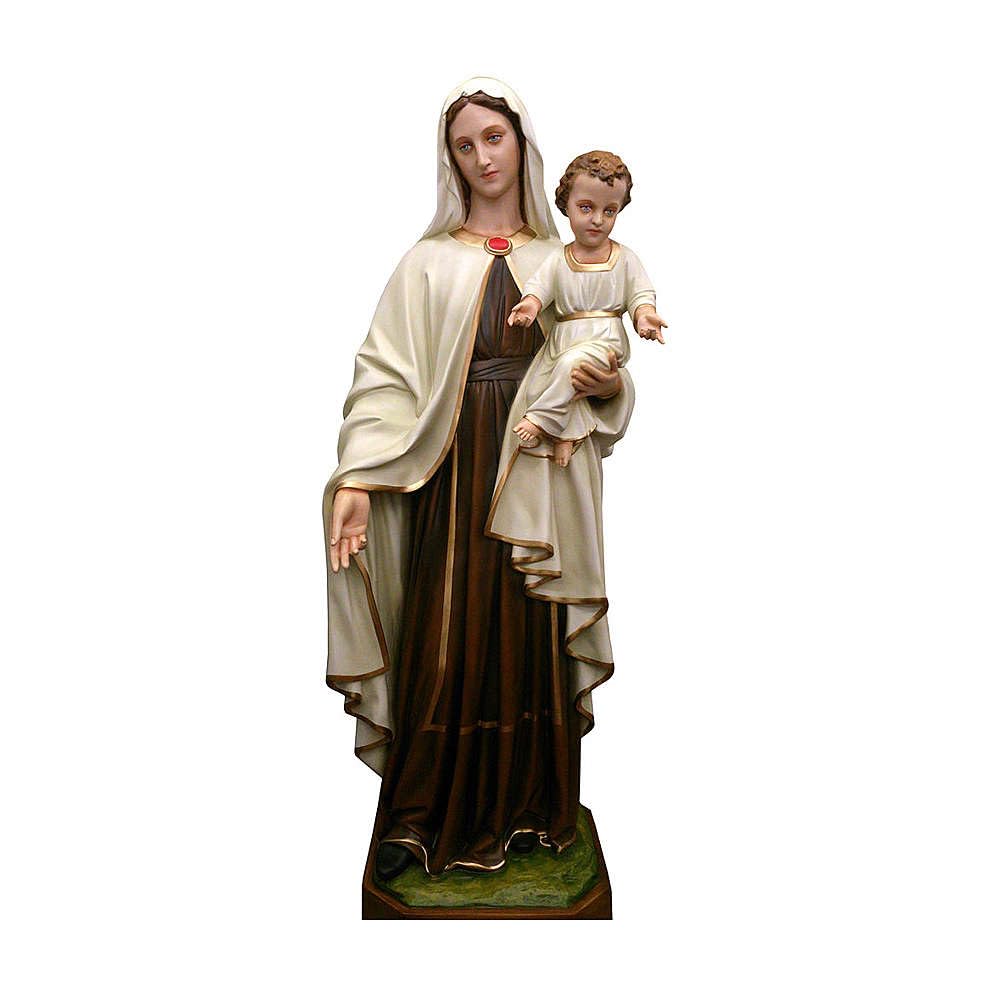Statue of The Virgin Mary with Baby Jesus in fibreglass 170 cm for External USE