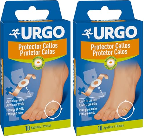 Urgo - Apósitos protectores callos - Disco protector para evitar presión - 10 apósitos (Paquete...