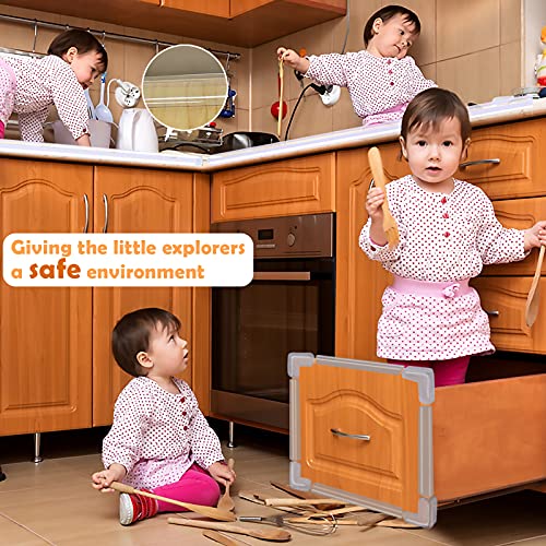 Image of Mity rain Baby Proofing Edge Protector with 4PCS Corner Guards, Clear Pre-Tape Adhesive Baby Proof Corners and Edges, Corner Protector for Desk Tables Cabinets Furniture Bumpers (6.6ft)