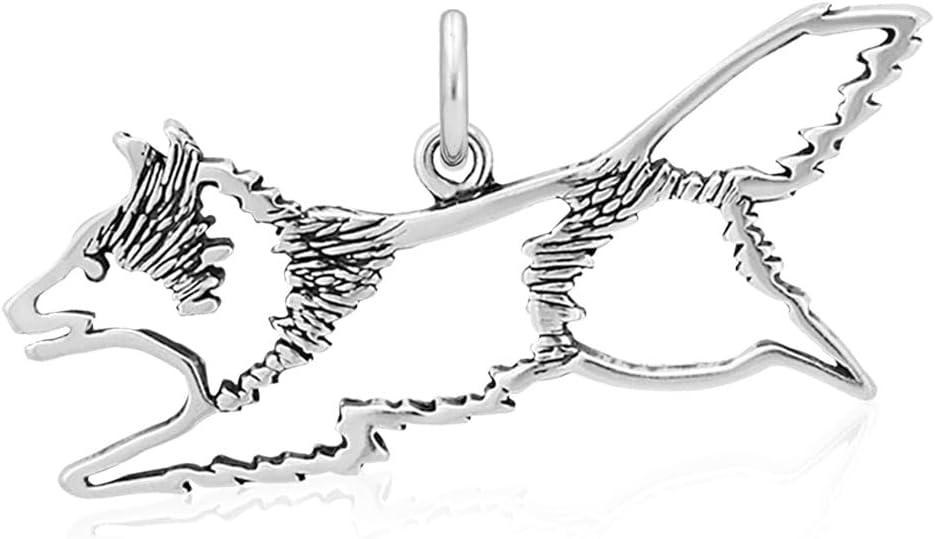 Dazzling Paws Jewelry Shetland Sheepdog Necklace Gifts in Sterling Silver