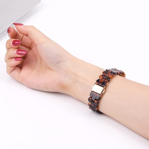 Miniatura 4 de Correas de resina ovaladas compatibles con Fitbit Charge 33 SECharge 4 para mujeres y niñas, elegantes pulseras de repuesto con hebilla de acero