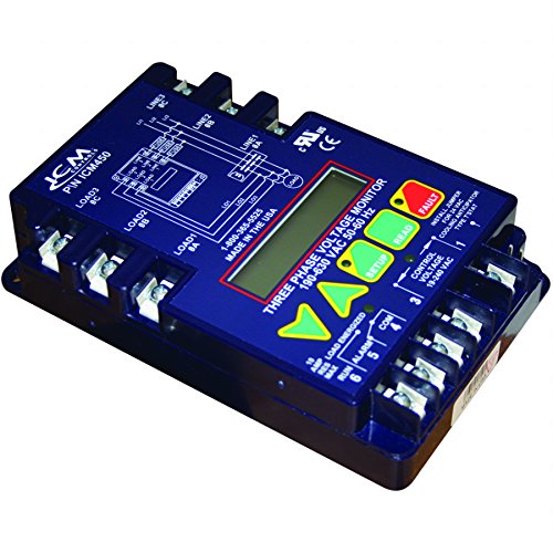 Icm Controls Icm450 3-Phase Monitor, 25-Fault Memory, Lcd Setup And Diagnostics, Fault Identification #TOP9