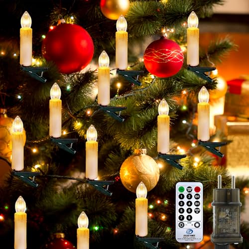 Artrastar LED Lichterkette Weihnachtsbaum Kerzenlichter 23 M 50 LED...